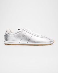 Miu Miu - Metallic Leather Retro Runner Sneakers - Lyst
