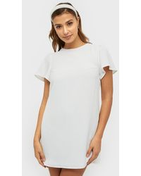 NLY Trend Frill Puff Sleeve Dress - Wit