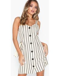 River Island Isha Bow Back Waisted Dress - Meerkleurig