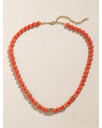 Sydney Evan - Multi Wheel Kette Mit Korallen, Diamanten Und Details Aus 14 Karat - Lyst