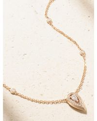 Messika - Fiery 18-Karat Rose Diamond Necklace - Lyst