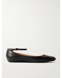 Chloé - Misty Laser-Cut Leather Ballet Flats - Lyst