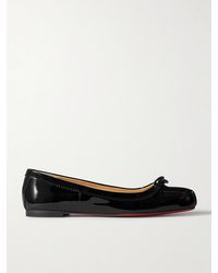 Christian Louboutin - Mamadrague Patent-Leather Ballet Flats - Lyst