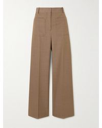 Victoria Beckham - Alina Wool Wide-Leg Pants - Lyst