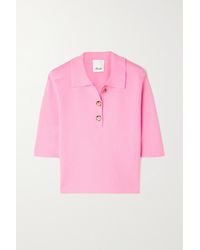 Allude Polohemd Aus Einer Baumwoll-kaschmirmischung - Pink