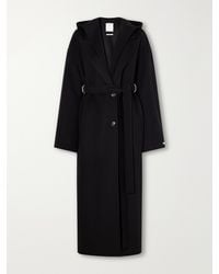 Sportmax - Olmo Hooded Belted Wool-Felt Coat - Lyst