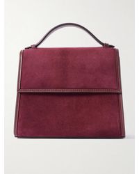 Hunting Season - Medium Leather-Trimmed Suede Tote - Lyst
