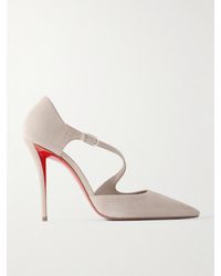 Christian Louboutin - Miss Ziggyta 100 Suede Pumps - Lyst