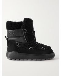 Bogner - Chamonix Shearling, Leather And Suede Snow Boots - Lyst