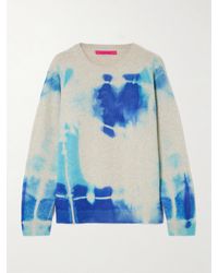 The Elder Statesman - Rorschach Malibu Pullover Aus Kaschmir Mit Batikmuster - Lyst