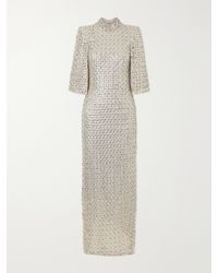 Jenny Packham - Sedona Crystal-Embellished Sequined Tulle Gown - Lyst