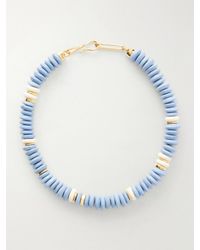 Lizzie Fortunato - Laguna-Plated Beaded Necklace - Lyst