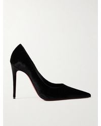 Christian Louboutin - Kate Max 100 Velvet Pumps - Lyst