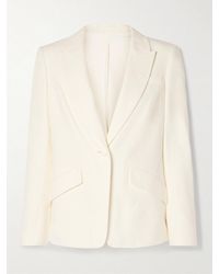 Roland Mouret - Cotton And Linen-Blend Twill Blazer - Lyst