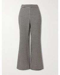 Cara Cara - Christopher Houndstooth Wool-Blend Wide-Leg Pants - Lyst