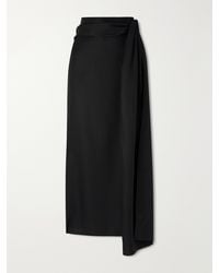 Heirlome - Helena Silk-Twill Midi Skirt - Lyst