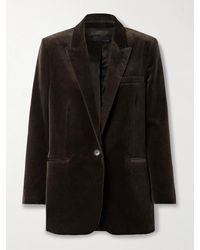 Nili Lotan - Diane Cotton-Blend Velvet Blazer - Lyst