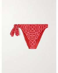Agua Bendita - Coral Printed Recycled Bikini Bottoms - Lyst