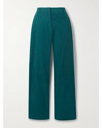 La Ligne - Alain Cotton-Corduroy Wide-Leg Pants - Lyst