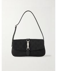 Gucci - Jackie 1961 Mini Leather-Trimmed Canvas-Jacquard Shoulder Bag - Lyst