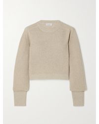 Brunello Cucinelli - Pullover Aus Waffelstrick Mit Pailletten - Lyst