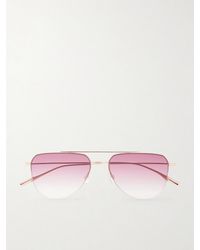 Barton Perreira - Mcnair Aviator-Style Metal Sunglasses - Lyst