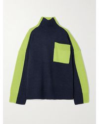 JW Anderson - Two-Tone Knitted Turtleneck Sweater - Lyst