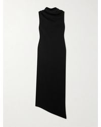 The Row - Nassau Draped Silk-Crepe Maxi Dress - Lyst