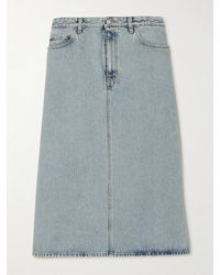 TOTEME - Organic Denim Midi Skirt - Lyst