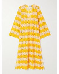Miguelina - Arelis Kaftan Aus Guipure-Spitze Aus Baumwolle - Lyst