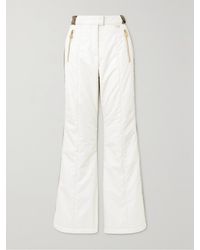 Balmain - Canvas Jacquard-Trimmed Flared Ski Pants - Lyst