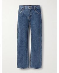 KHAITE - Kerrie Distressed Low-Rise Straight-Leg Jeans - Lyst