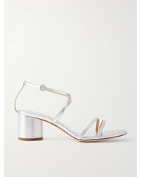 Aeyde - Mirella Metallic Leather Sandals - Lyst