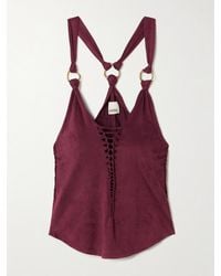 Isabel Marant - Haut En Jersey Brossé À Découpes, Finitions Tressées Et Ornements Sakina - Lyst