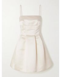 Emilia Wickstead - Gayla Duchesse-Satin Mini Dress - Lyst