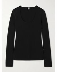 TOTEME - Stretch-Knit Top - Lyst