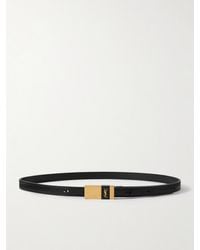 Saint Laurent - Cassandre Gürtel Aus Leder - Lyst