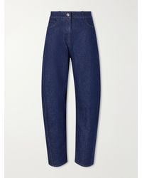 Another Tomorrow - High-Rise Organic Barrel-Leg Jeans - Lyst