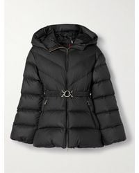 Moncler - Brosse Belted Hooded Appliquéd Quilted Shell Down Jacket - Lyst