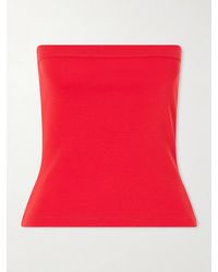Flore Flore - Bes Strapless Organic Cotton-Jersey Top - Lyst