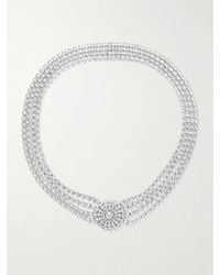 Jennifer Behr - Zelina Rhodinierter Haarschmuck Mit Kristallen - Lyst