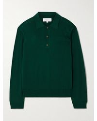 La Ligne - Ben Oversized Silk, Wool And Cashmere-Blend Polo Sweater - Lyst