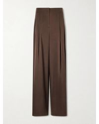 Twp - Drew Silk-Blend Charmeuse Wide-Leg Pants - Lyst