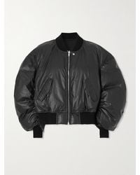 Rick Owens - Cal Bomberjacke Aus Einer Beschichteten Baumwollmischung - Lyst
