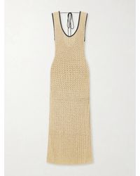 SIR. - Ellinor Open-Knit Cotton Dress - Lyst