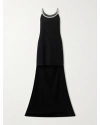 Tom Ford - Crystal-Embellished Satin-Crepe Gown - Lyst