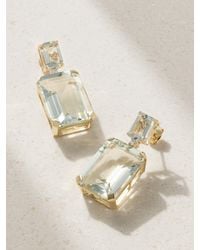 Mateo - 14-Karat, Amethyst And Diamond Earrings - Lyst