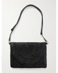 Chloé - Made For A The Summer Banana Schultertasche Aus Raffiabast Mit Lederbesätzen - Lyst