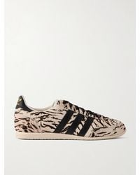 adidas Originals - Japan Leather-Trimmed Zebra-Print Calf Hair Sneakers - Lyst