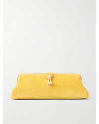 Gabriela Hearst - Paola Embellished Suede Clutch - Lyst